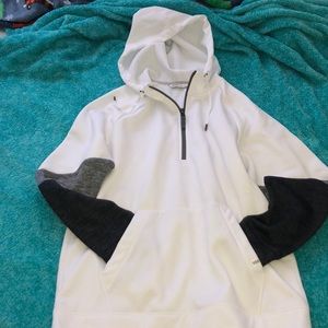 White/black hoodie